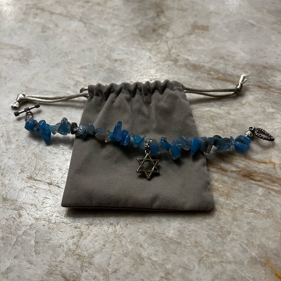 Star of David bracelet with heart closure - Picture 2 of 4